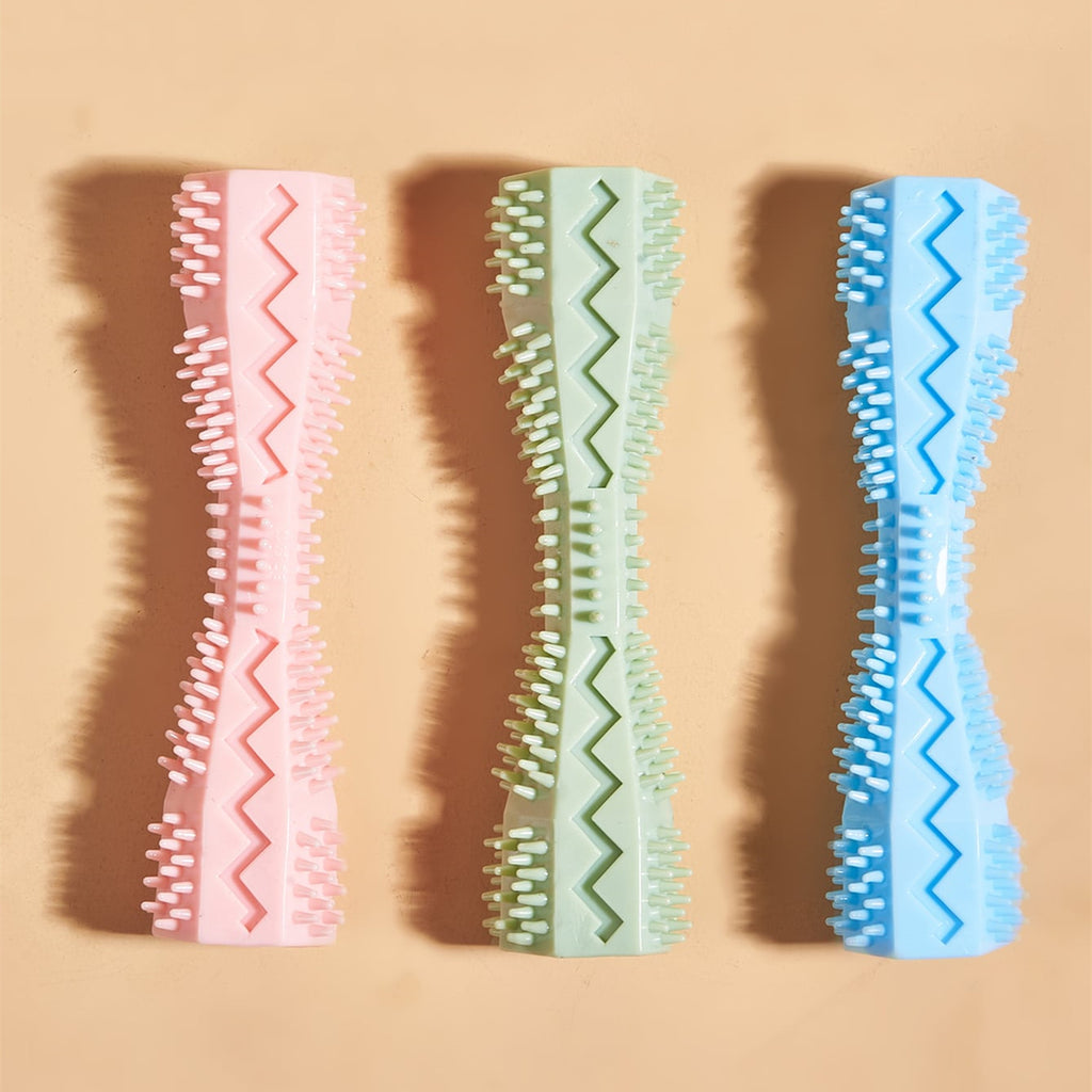 Chew sticks in three colours