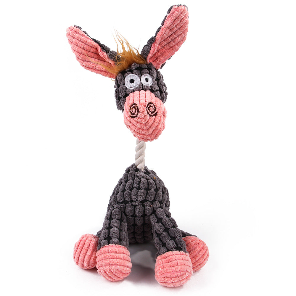 Corduroy plush – grey donkey