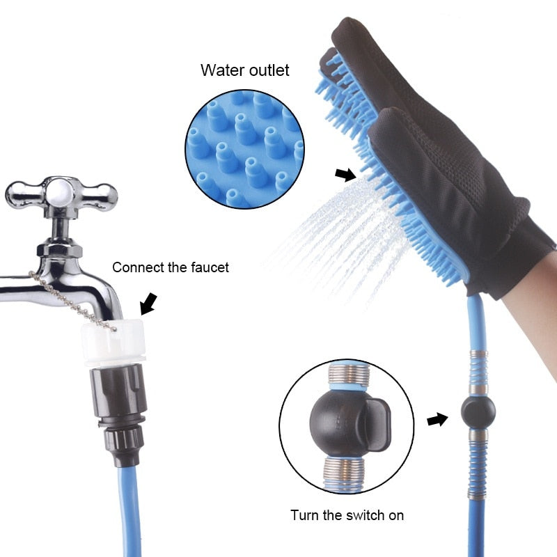 Connects to the tap with an adapter