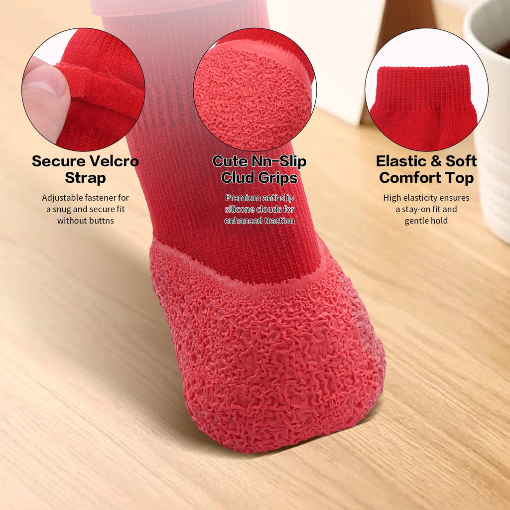 Anti-Slip Dog Socks with Rubber Sole