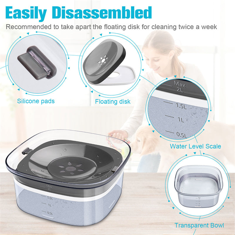 Removable floating disc for easy cleaning