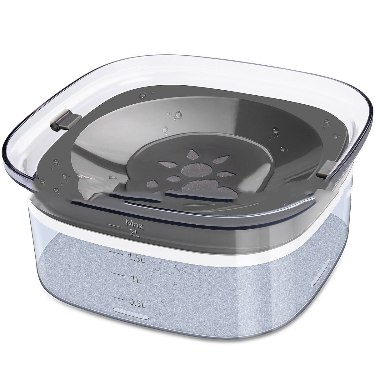 No-spill bowl – grey