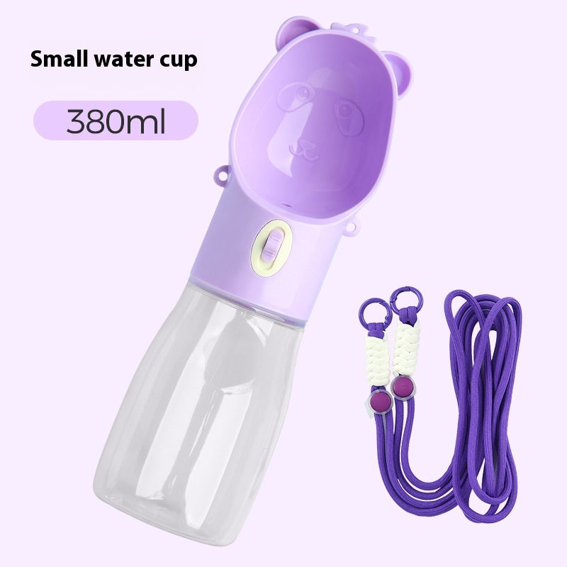 2-in-1 Dog Water Bottle with Food Container