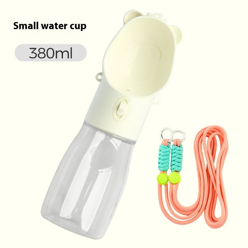 2-in-1 Dog Water Bottle with Food Container