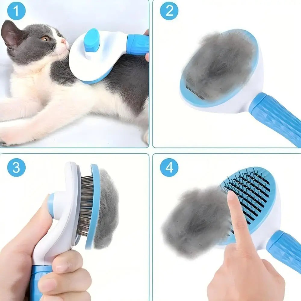 Self-Cleaning Slicker Brush for Dogs & Cats