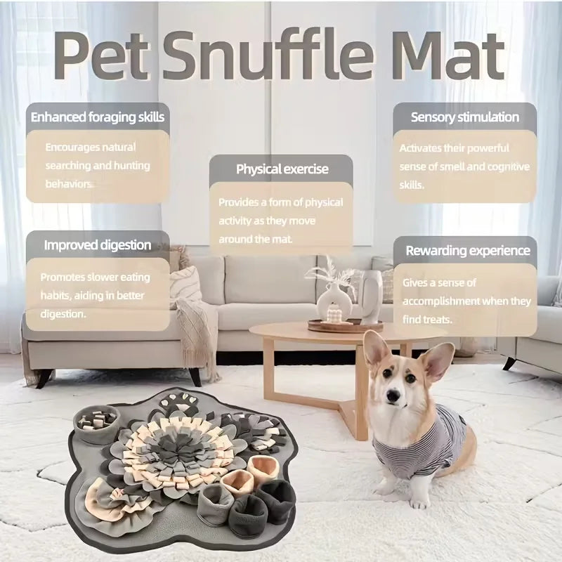 Snuffle Mat for Dogs - Foraging Slow Feeder