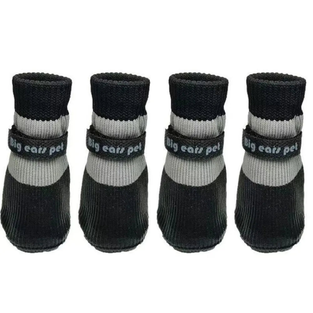 Waterproof Dog Boots – Non-Slip Winter Paw Protection, Set of 4