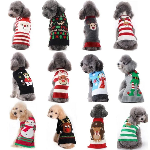 Cartoon-Strickmantel für Hunde – Warmer Winterpullover für kleine bis große Hunde