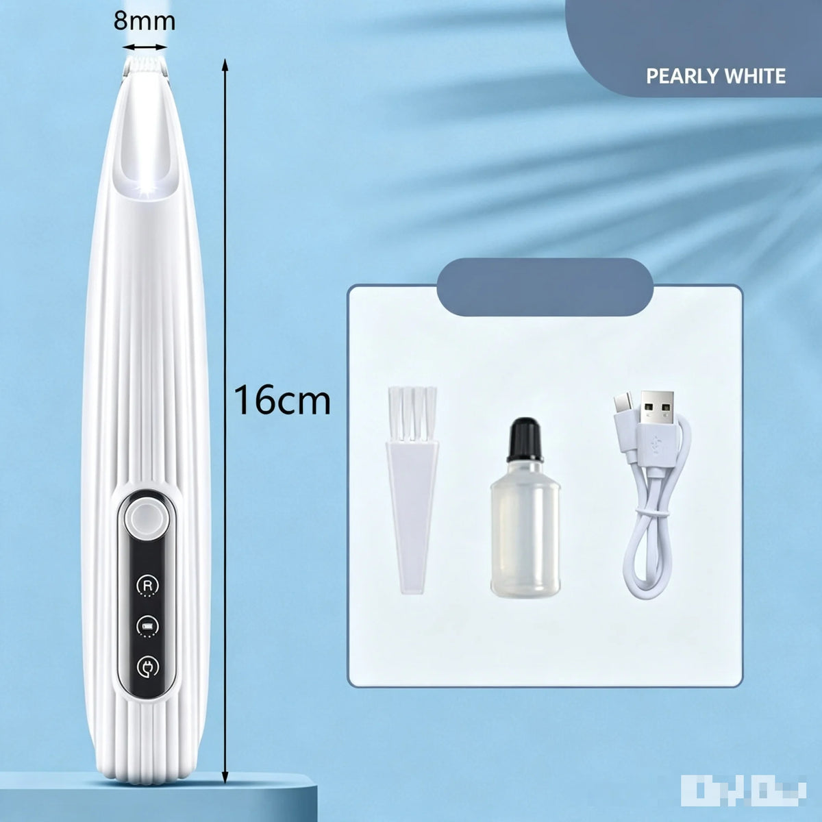 Quiet Paw Trimmer – Cordless Pet Detail Clipper with LED