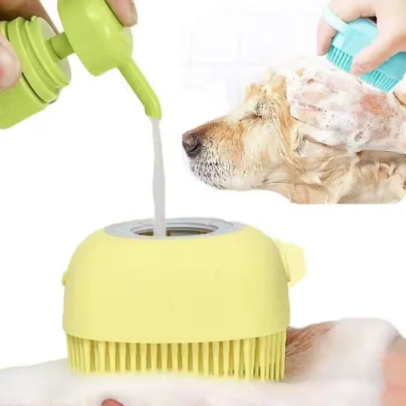Silicone Bath Brush with Shampoo Dispenser