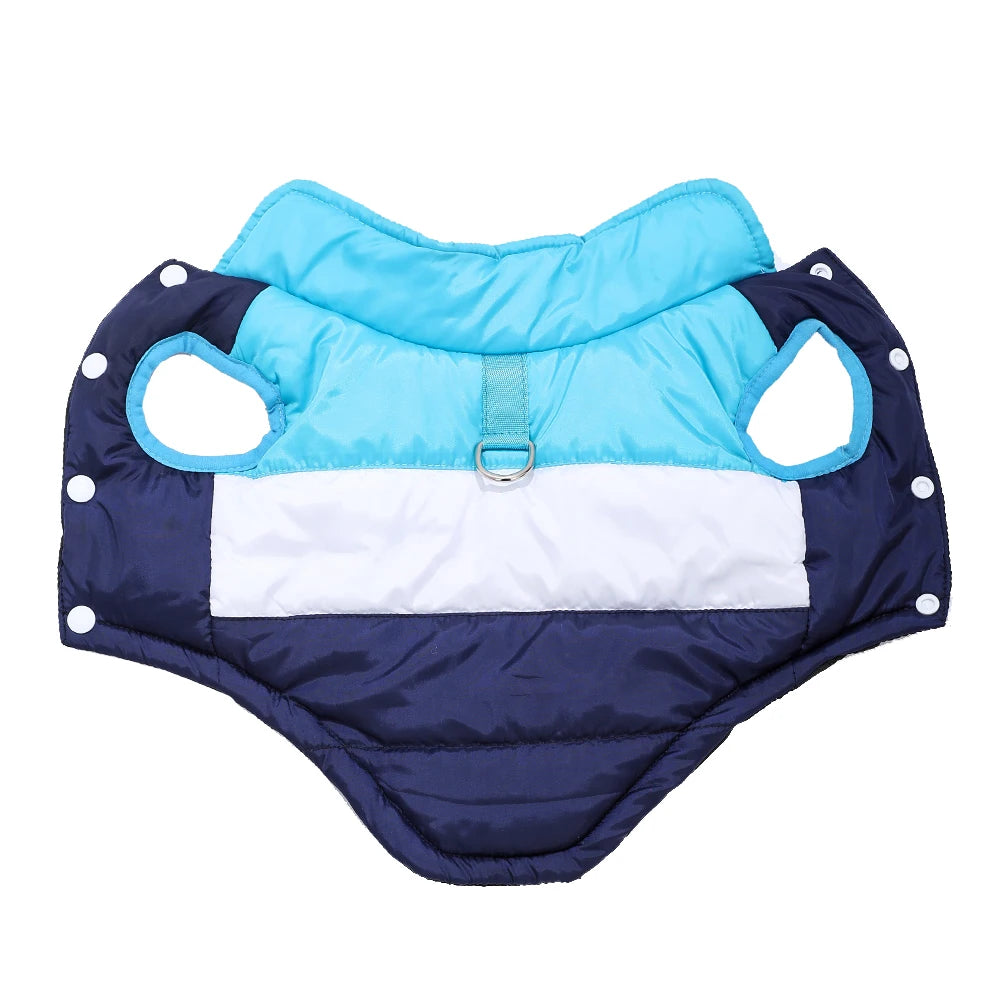 Wasserdichte Welpenjacke – Fleece-gefütterter Mantel mit D-Ring für die Leine