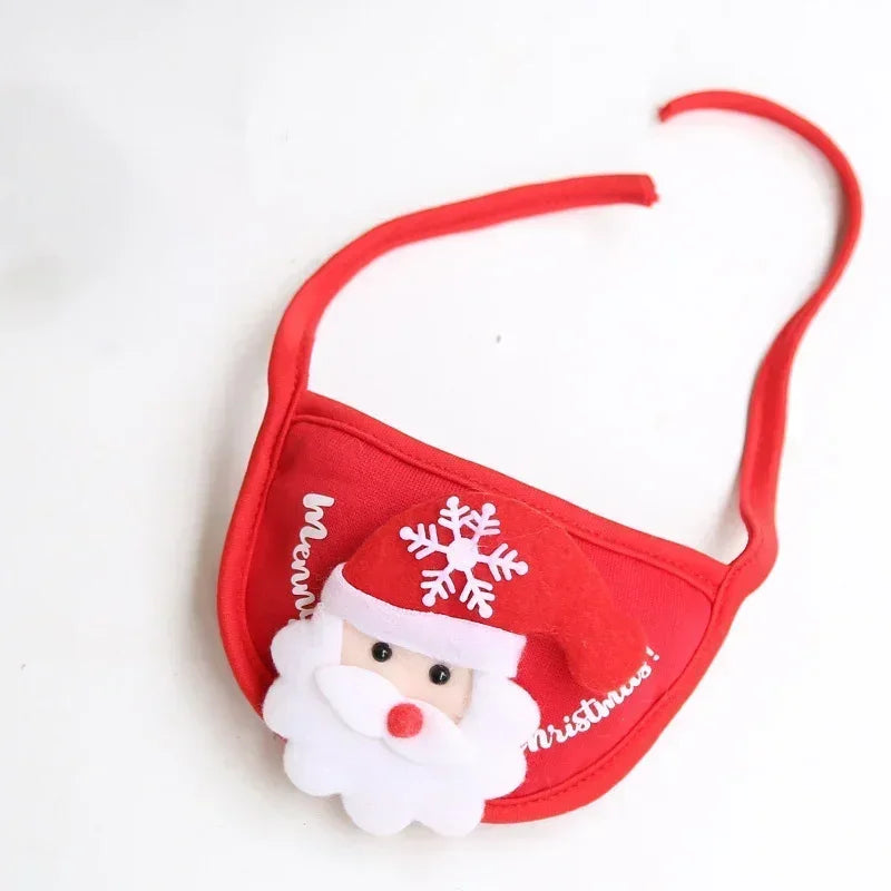 Christmas Pet Hat & Bandana Set – Festive Outfit for Cats & Small Dogs