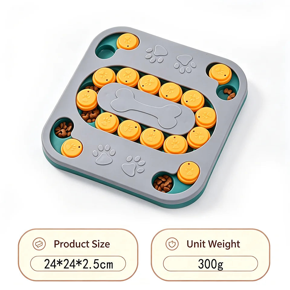 Hunde-Puzzlebrett – Schiebespiel für Leckerlis & Slow Feeder