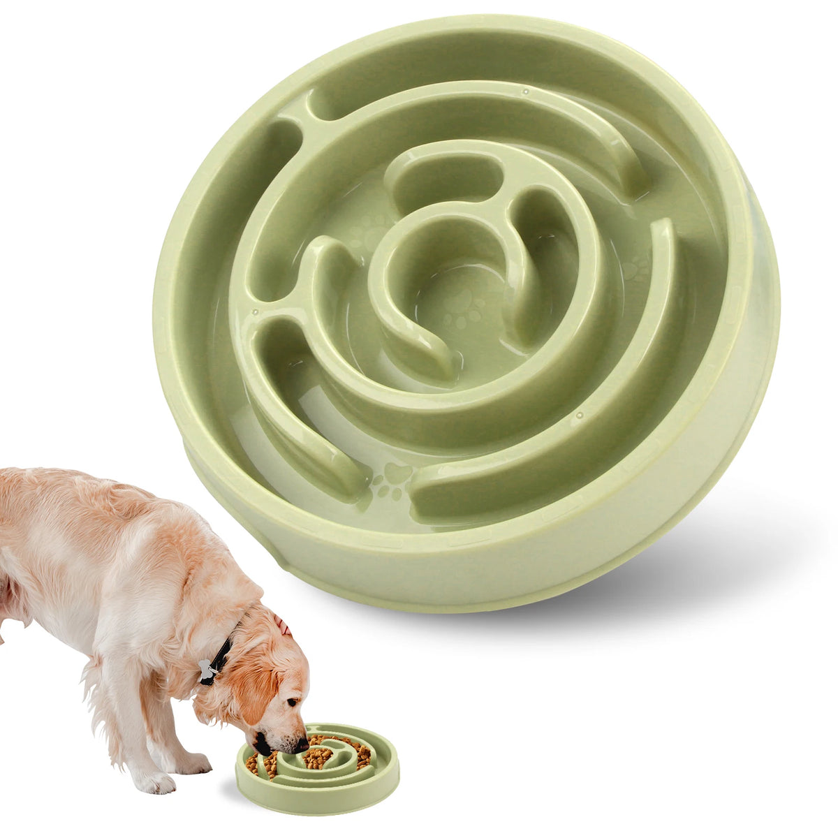 Slow Feeder Dog Bowl – Non-Slip Maze Bowl for Fast Eaters
