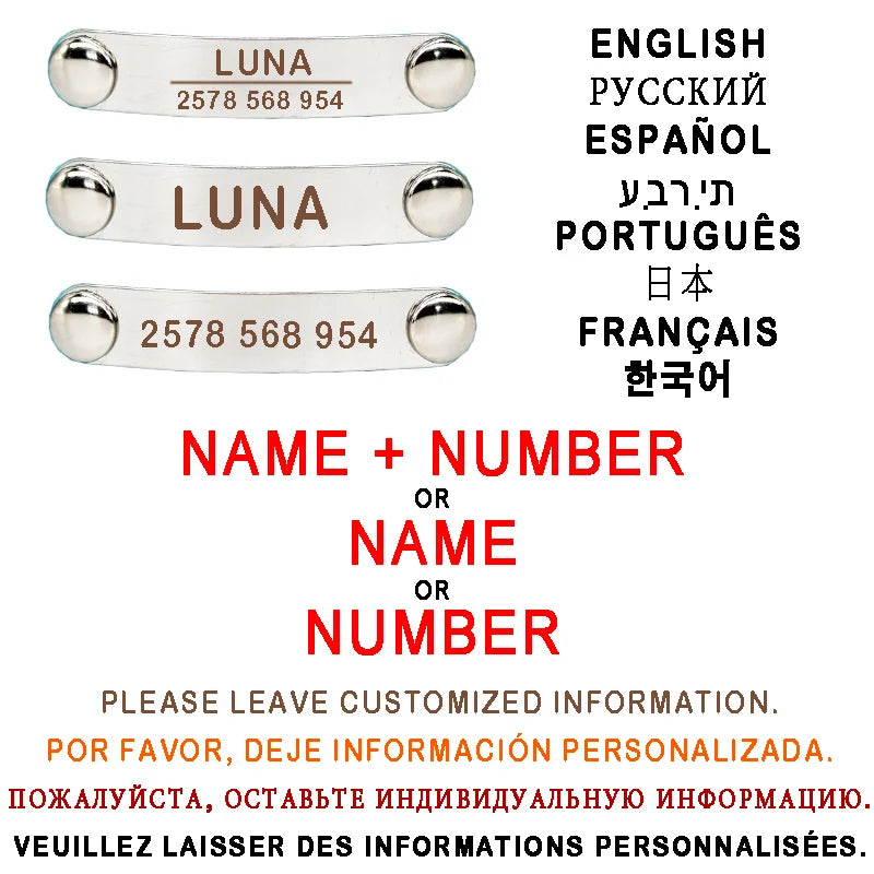 Personalised Cat Collar – Engraved ID, Reflective with Safety Buckle & Bell