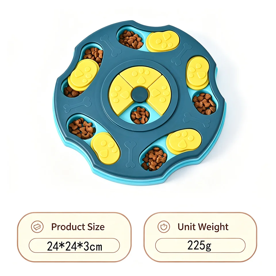 Dog Puzzle Board – Sliding Treat Game & Slow Feeder