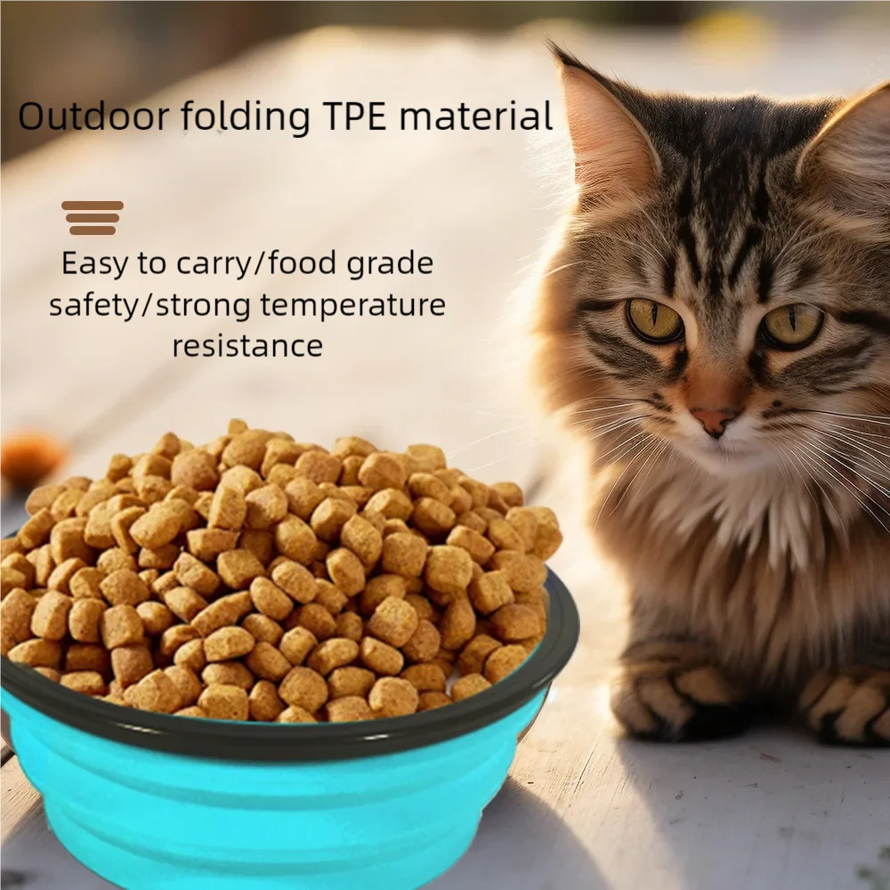 Collapsible Silicone Pet Bowl – Portable Travel Food & Water Bowl