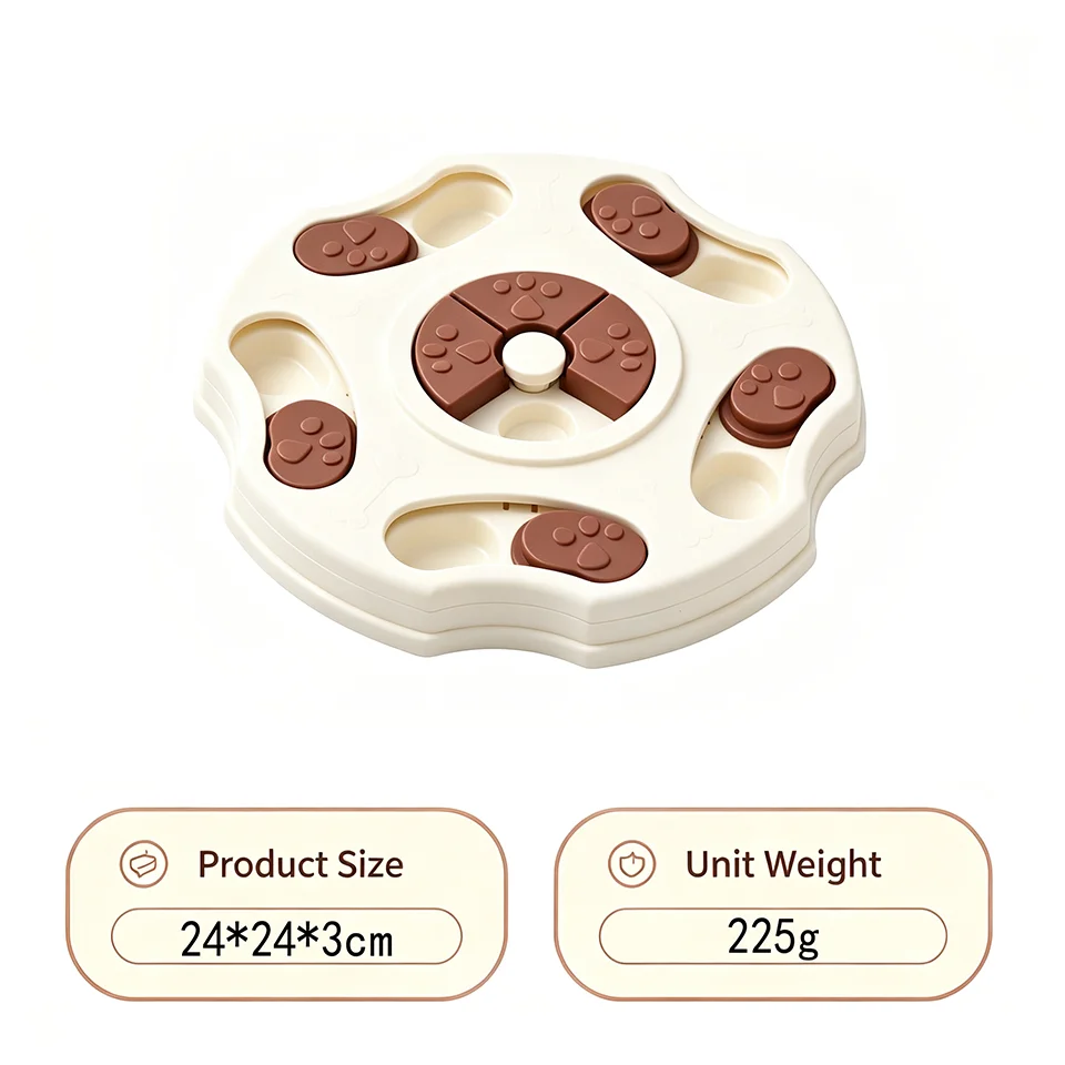 Hunde-Puzzlebrett – Schiebespiel für Leckerlis & Slow Feeder