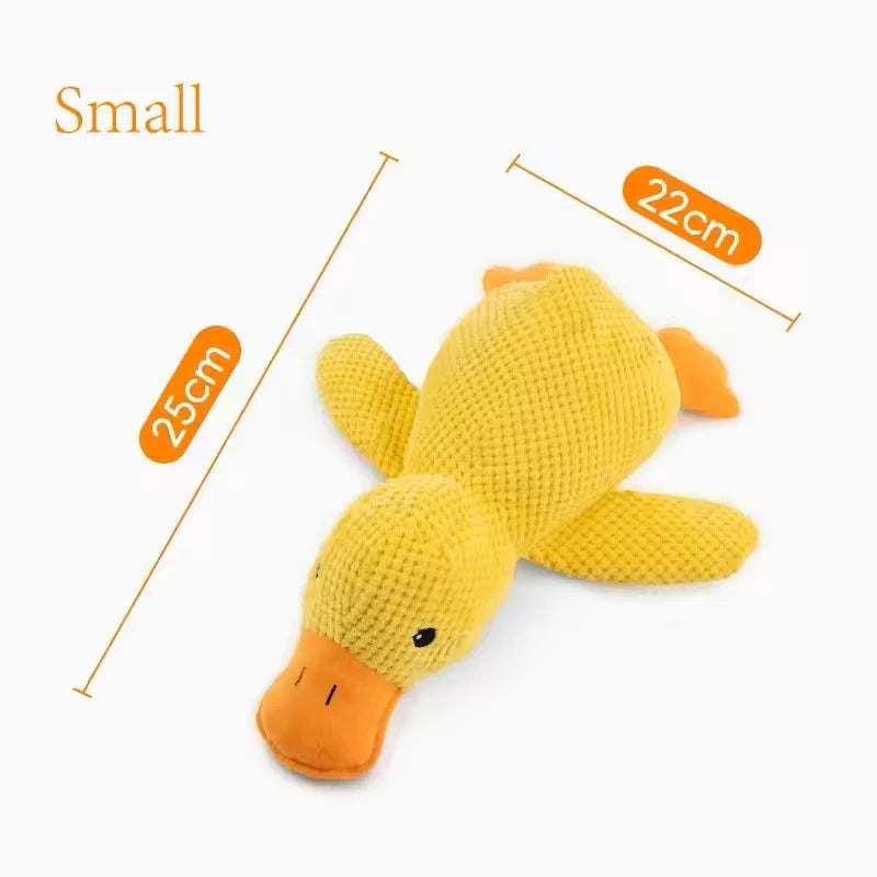 Squeaky Plush Duck Dog Toy