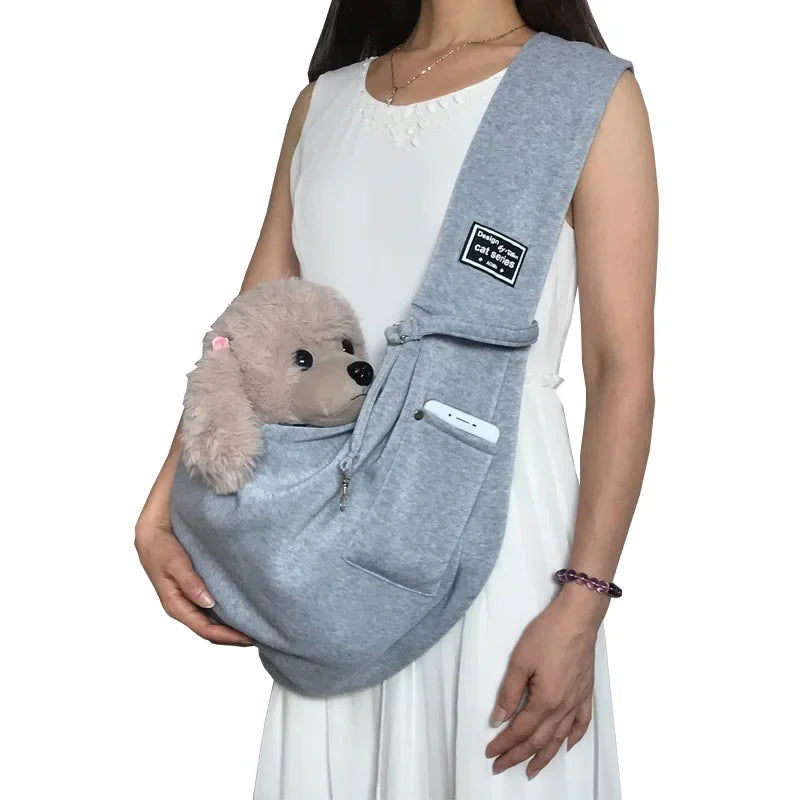 Pet Sling Carrier – Soft Crossbody Bag for Small Dogs & Cats up to 7.5 kg