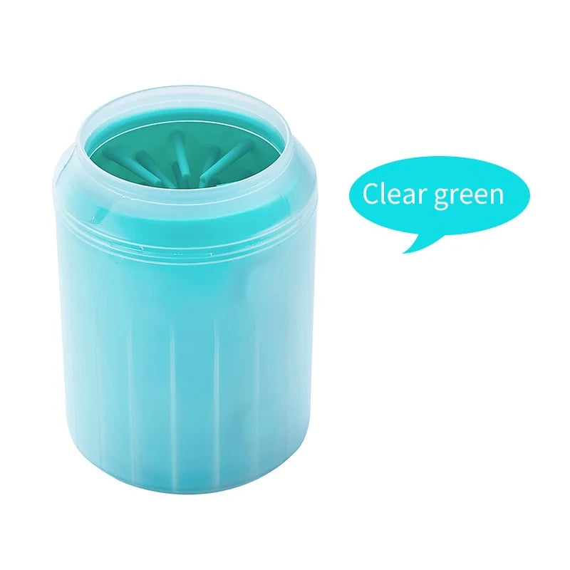 Dog Paw Cleaner Cup with Silicone Bristles