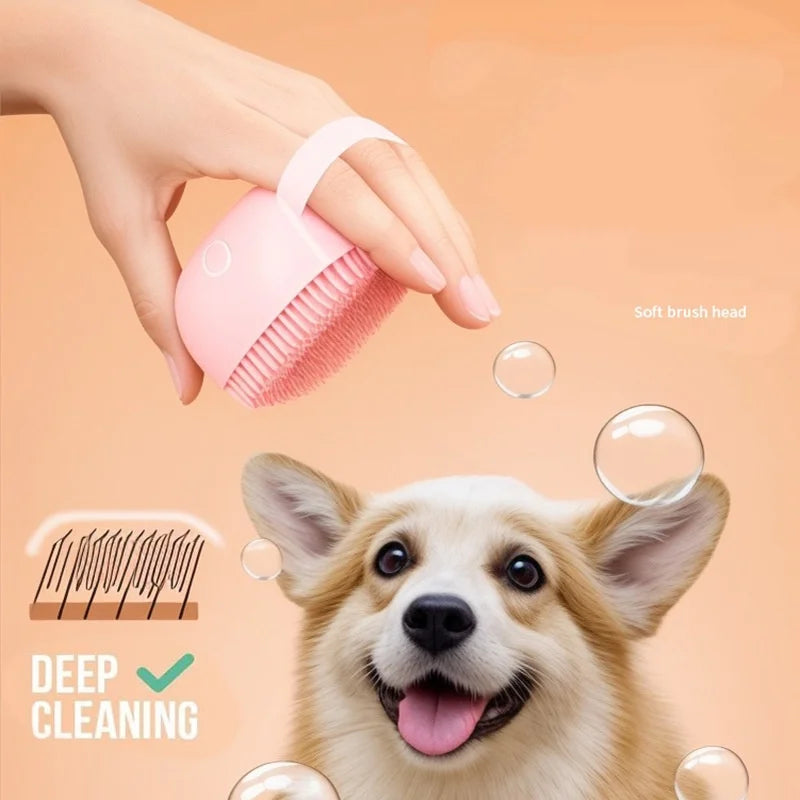 Silicone Bath Brush with Shampoo Dispenser