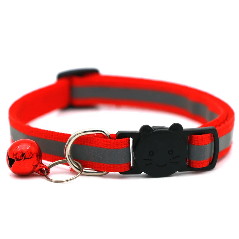 Breakaway Cat Collar with Bell - Reflective