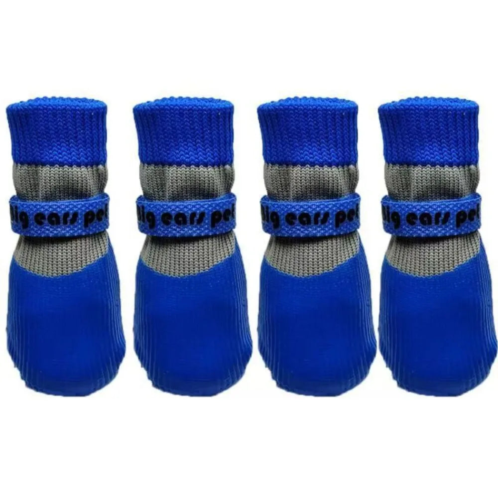 Waterproof Dog Boots – Non-Slip Winter Paw Protection, Set of 4