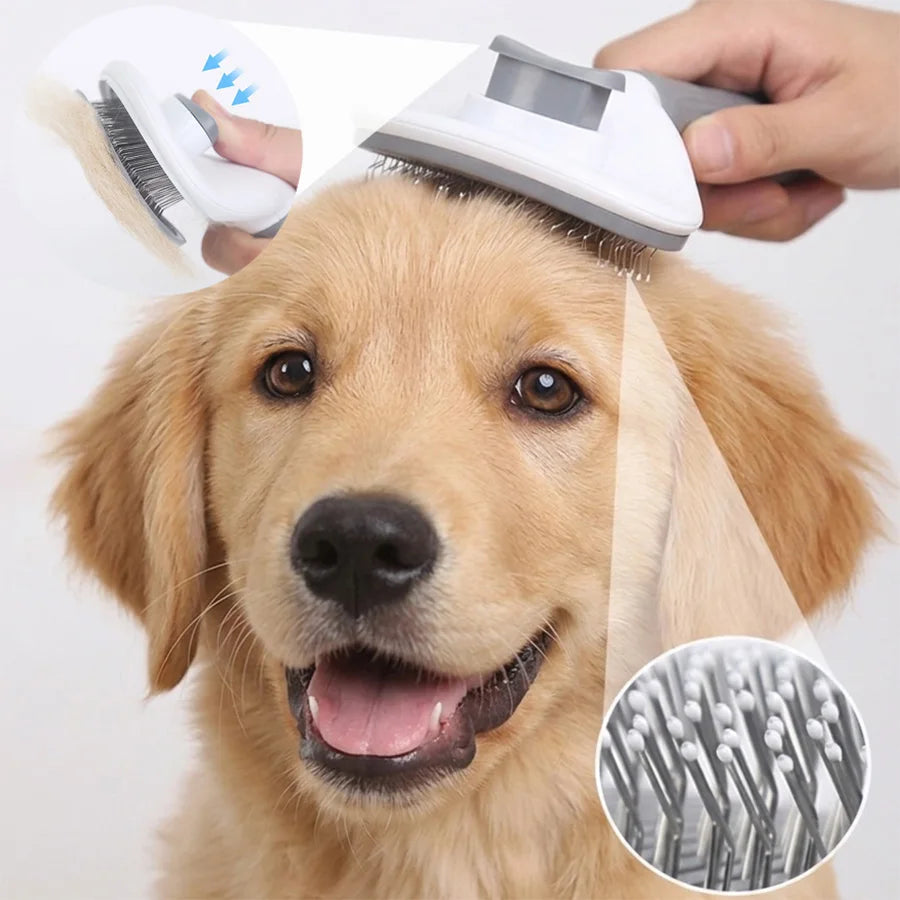 Self-Cleaning Slicker Brush for Dogs & Cats