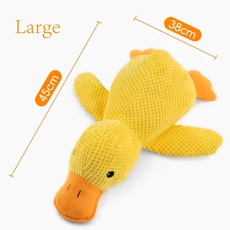 Squeaky Plush Duck Dog Toy