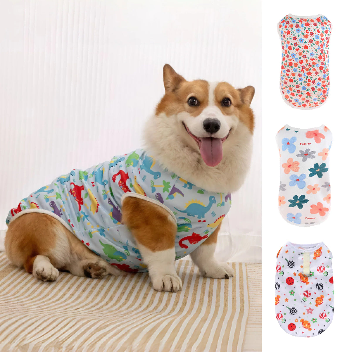 Sommer-T-Shirt für Hunde – Leichte, atmungsaktive Baumwollweste