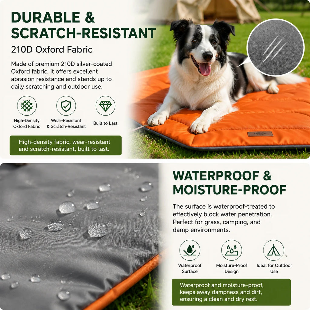 Waterproof Travel & Crate Mat - Chew Resistant