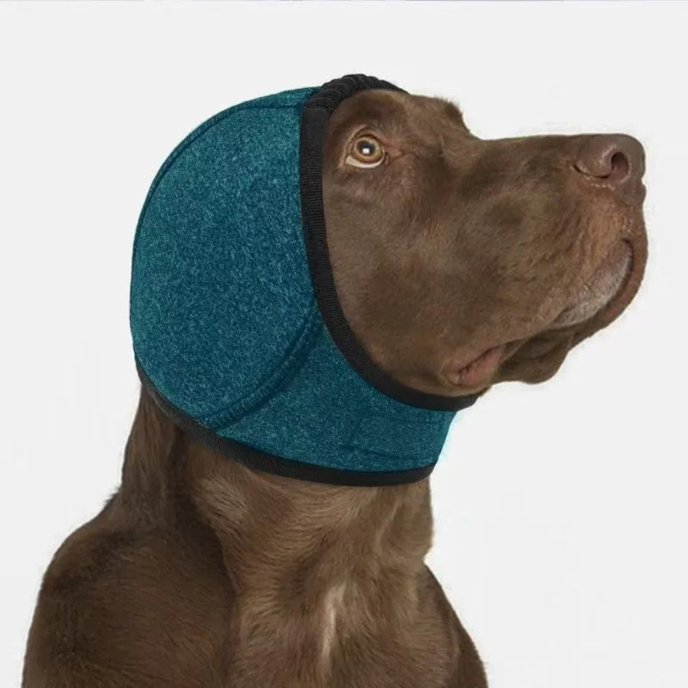Hunde-Ohrenschützer & Snood – Weiches, verstellbares Kopfband