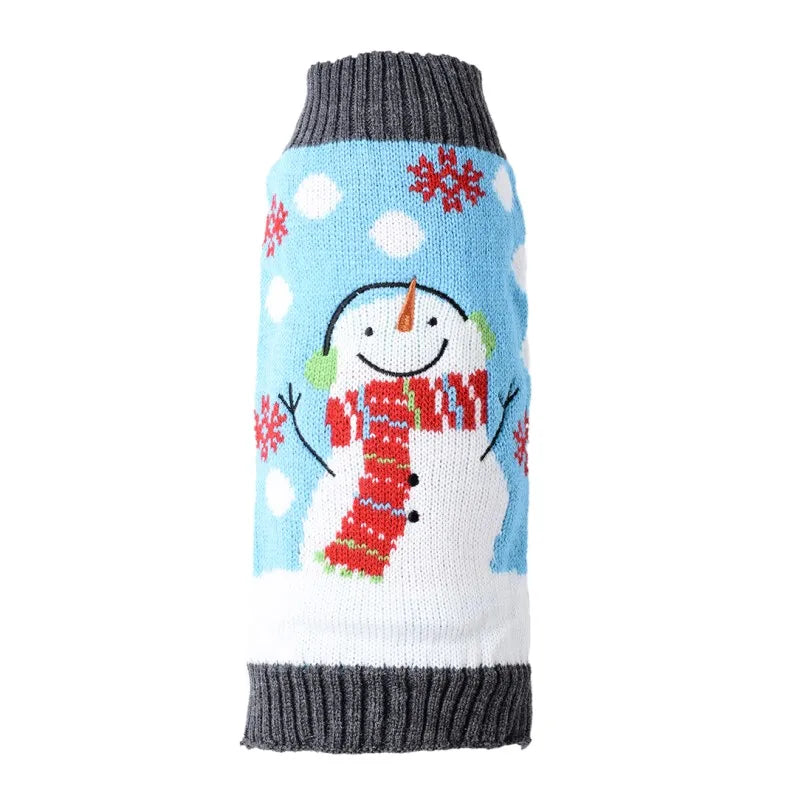 Cartoon Knit Dog Coat – Warm Winter Sweater for Small to Large Dogs