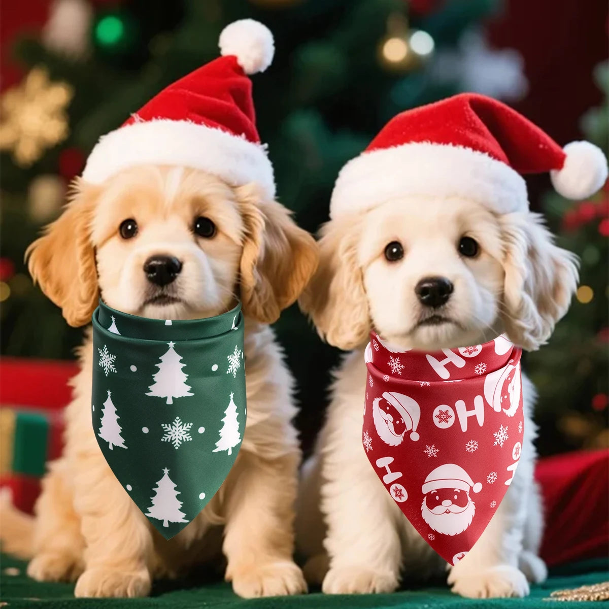 Christmas Pet Bandanas - Set of 2