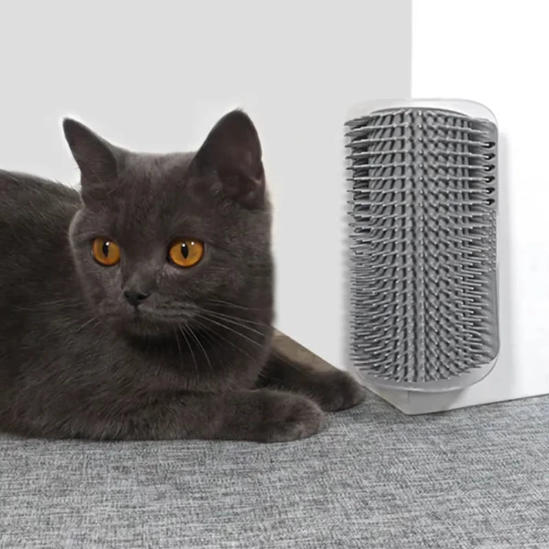 Corner Cat Scratcher & Massage Comb with Catnip