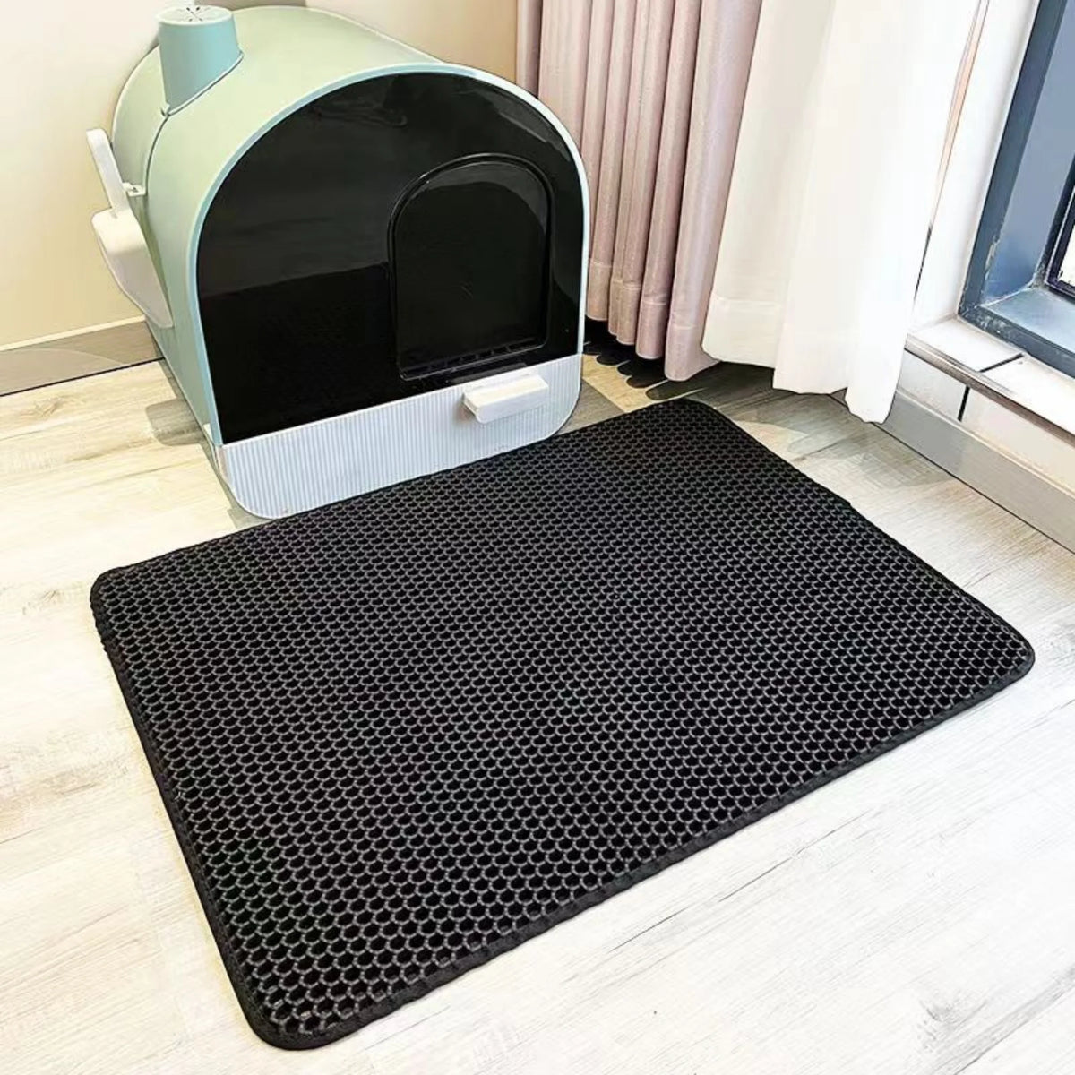 Double-Layer Cat Litter Mat – Honeycomb Litter Trapper