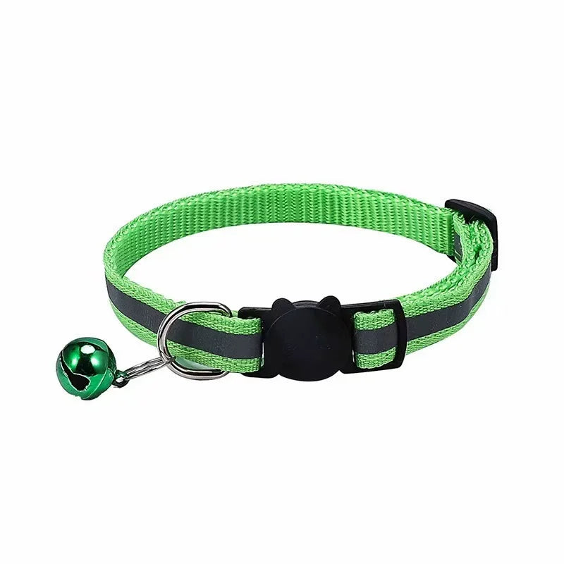 Breakaway Cat Collar with Bell - Reflective