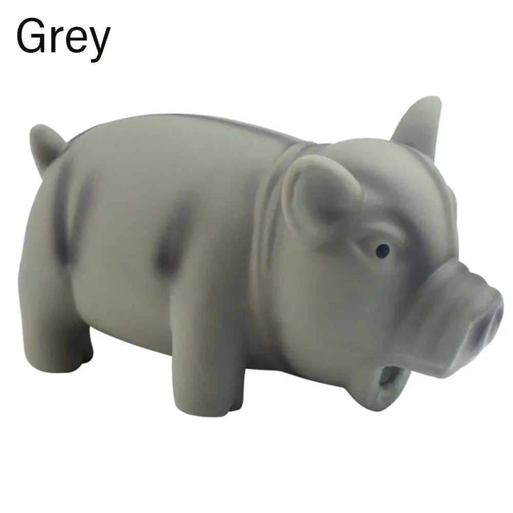Grunting Pig Dog Toy – Soft Latex Squeaker