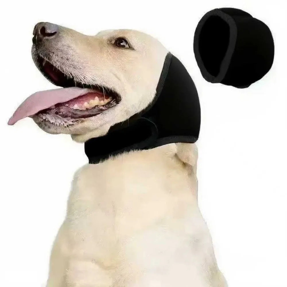 Hunde-Ohrenschützer & Snood – Weiches, verstellbares Kopfband