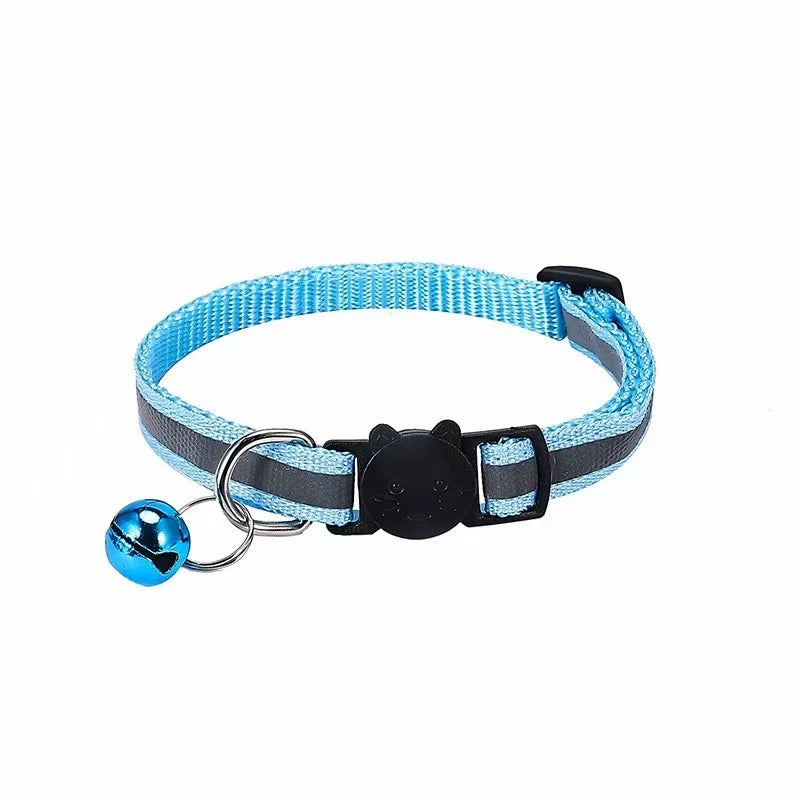 Breakaway Cat Collar with Bell - Reflective