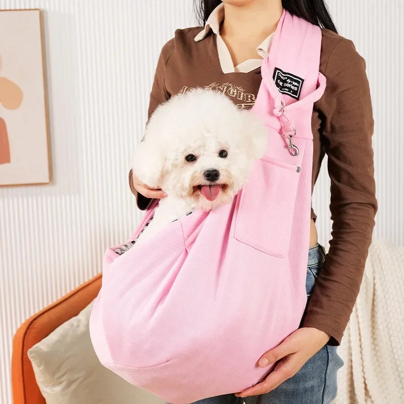 Pet Sling Carrier – Soft Crossbody Bag for Small Dogs & Cats up to 7.5 kg