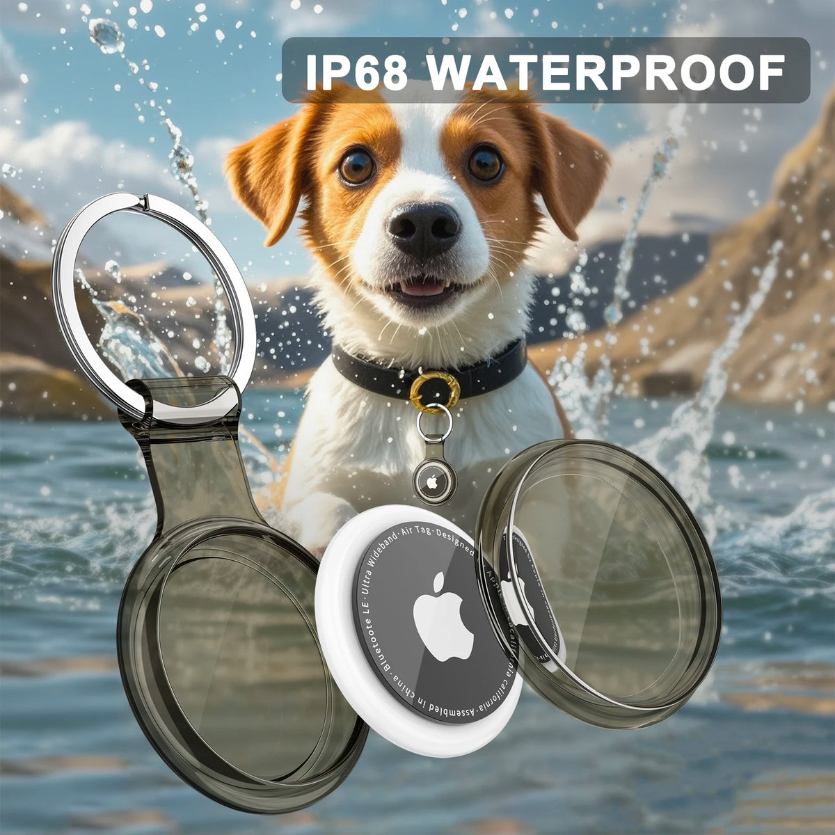 AirTag Collar Holder – Waterproof Silicone Case for Dog & Cat Collars