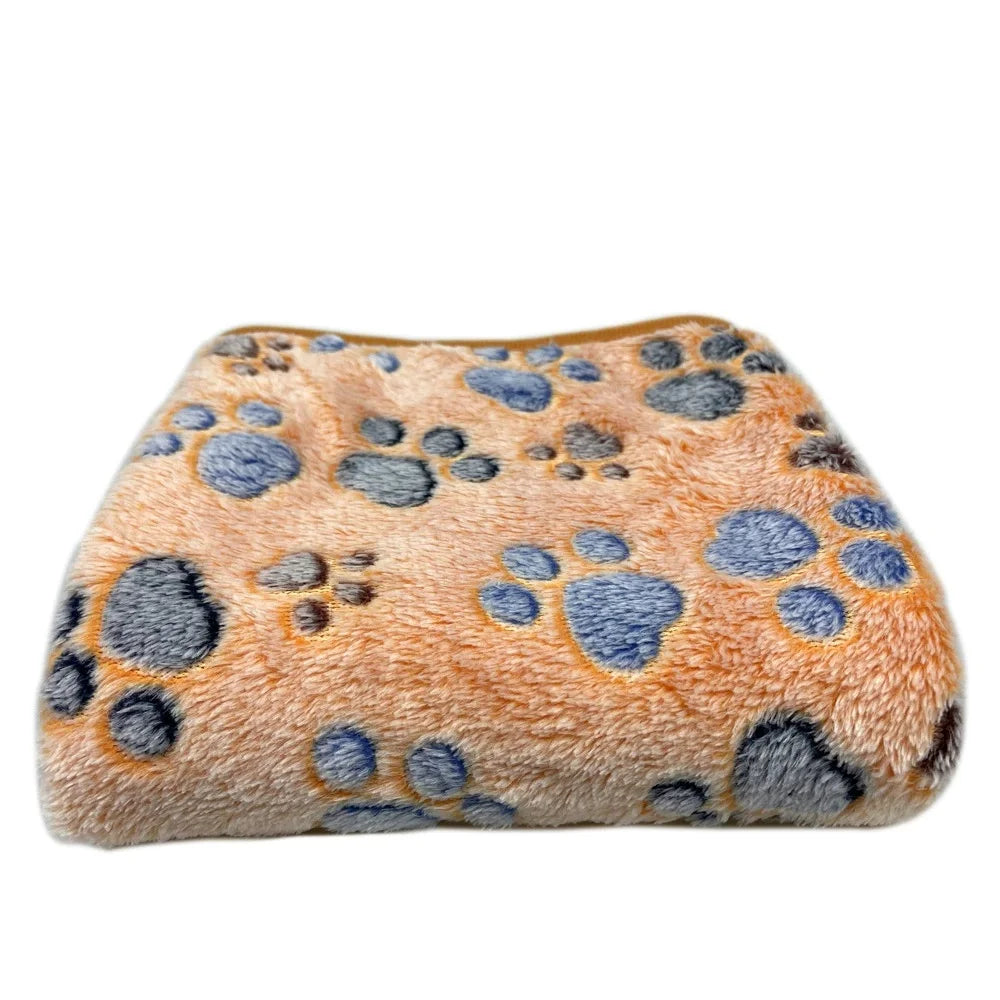 Fleece Pet Blanket - Paw Print, Three Sizes
