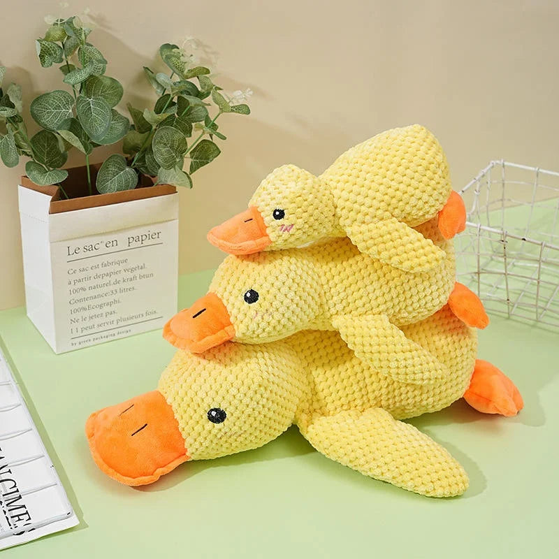 Squeaky Plush Duck Dog Toy