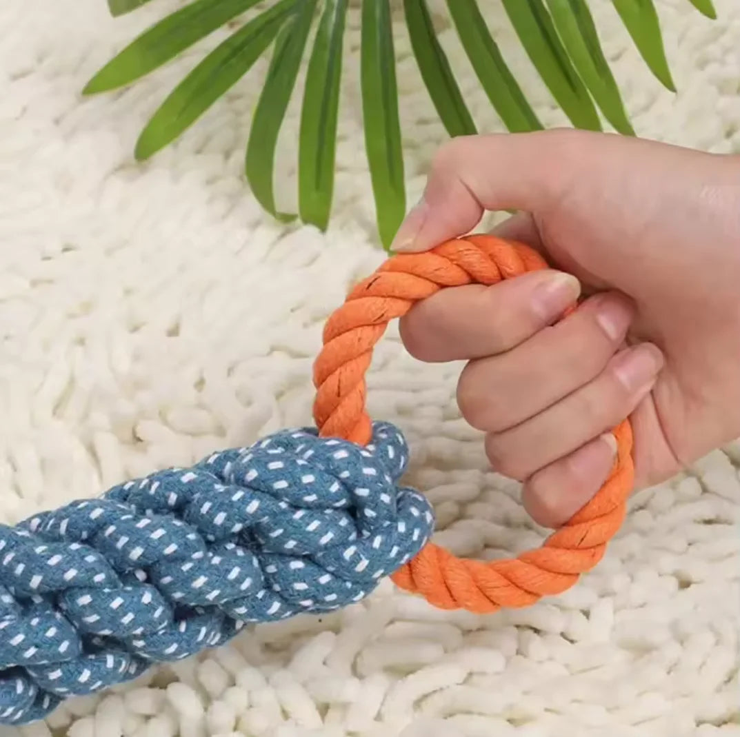 Cotton Tug Rope Toy with Handles - Medium & Large Dogs