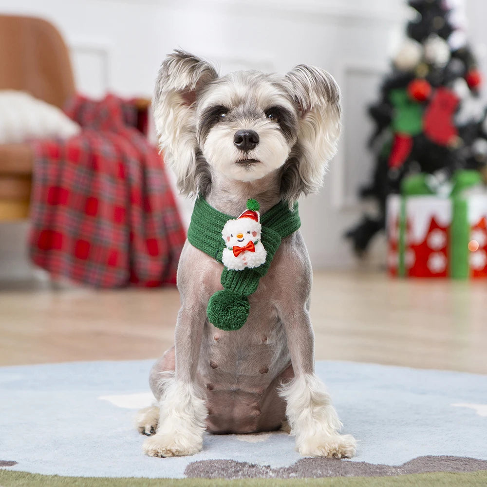 Weihnachts-Haustierschal – Weiches Winterhalstuch für Katzen und kleine Hunde