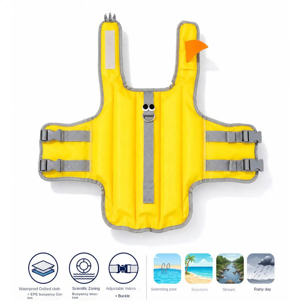 Dog Buoyancy Vest with Handle & Bright Panels