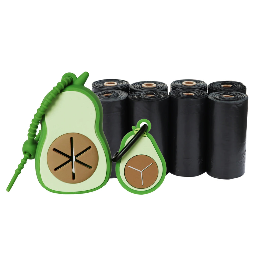 Poop Bag Holder with Compostable Bags