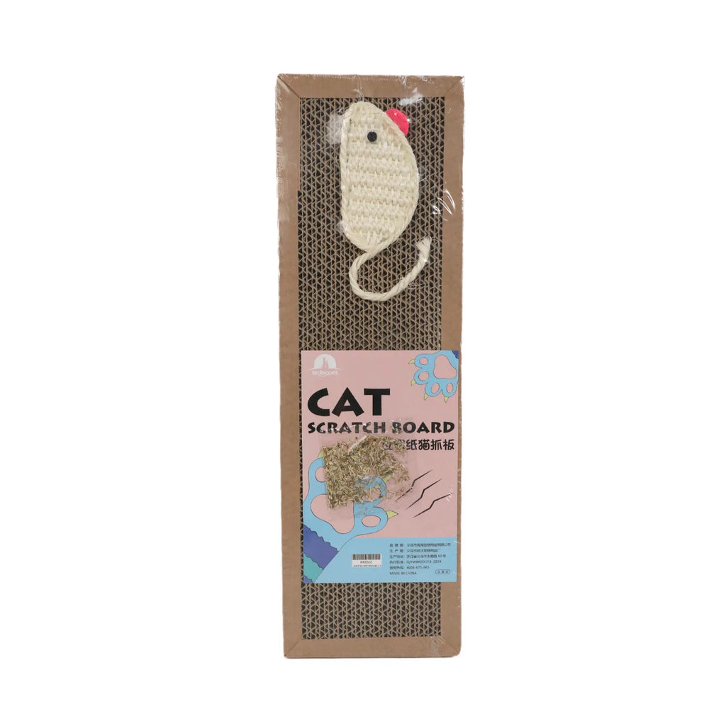 Oval Cat Scratcher Bed – Reversible Corrugated Cardboard Lounger